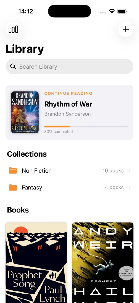 FlowReader library with continue reading and collections